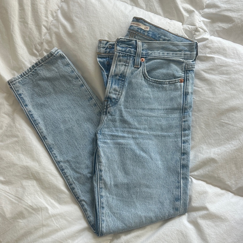 Levi's Light Blue Denim Button-Fly Jeans